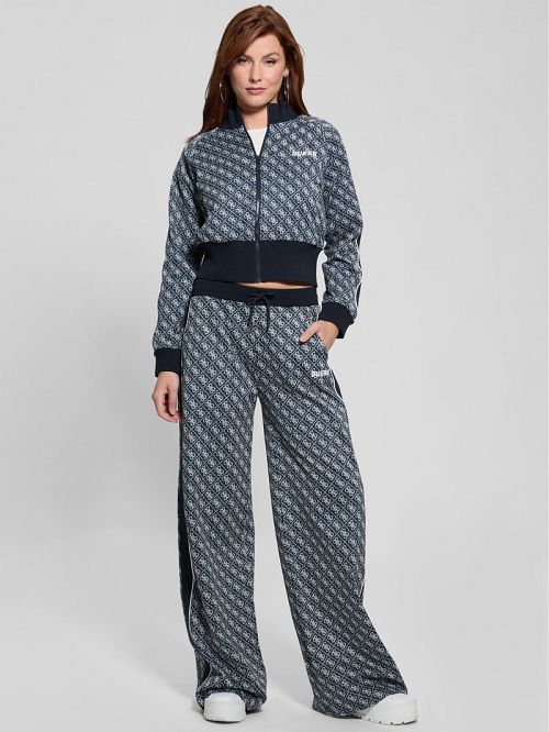 Guess Sarah Quattro G Wide-Leg Pants Blauw | GUESS-SN28485