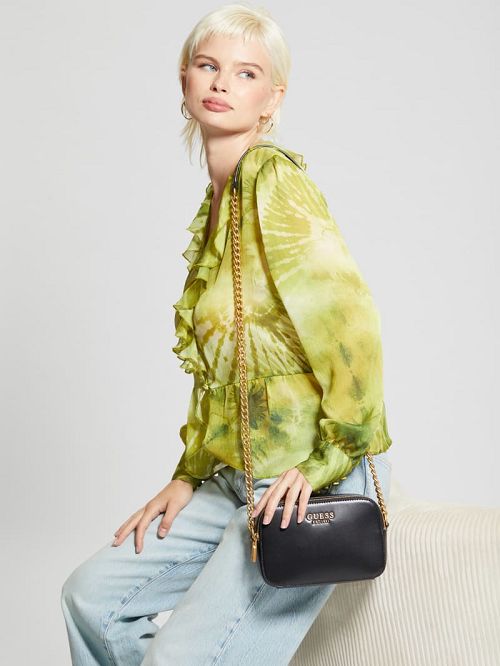 Guess Sarita Camera Crossbody Zwart | GUESS-SN28994