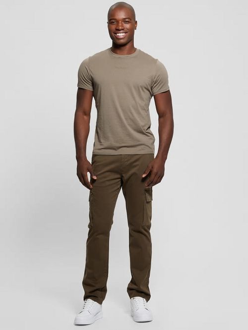 Guess Sateen Coated Cargo Pants Bruin | GUESS-SN31445