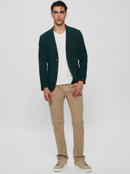 Guess Savile Linen Blazer Groen | GUESS-SN30852