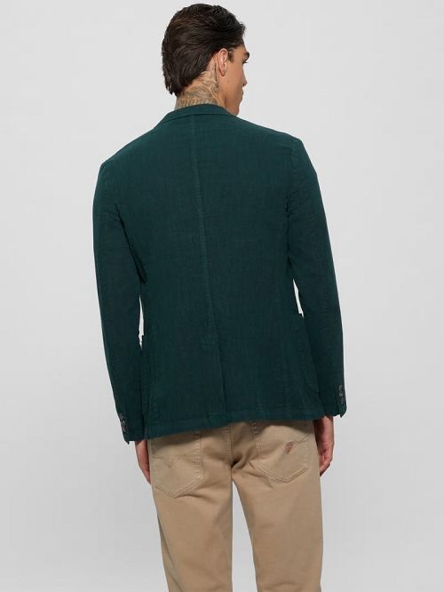 Guess Savile Linen Blazer Groen | GUESS-SN30852