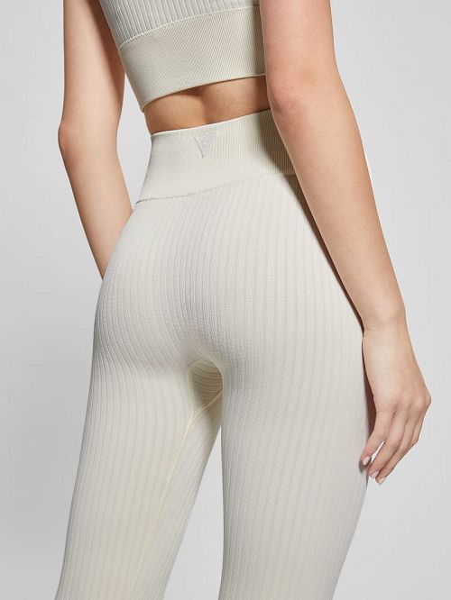 Guess Seamless Ribbed Leggings Wit | GUESS-SN28428