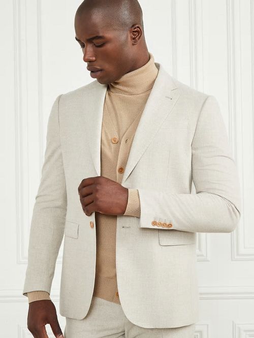 Guess Sean Notched Blazer Beige | GUESS-SN30758