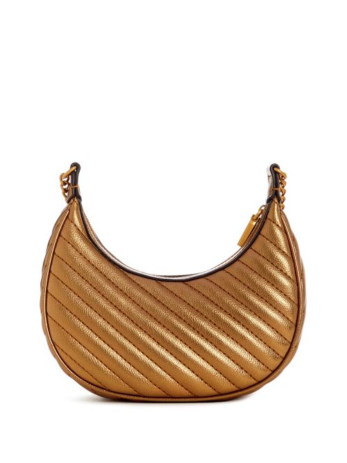 Guess Sela Mini Crossbody Hobo Bruin | GUESS-SN28678