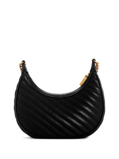 Guess Sela Mini Crossbody Hobo Zwart | GUESS-SN29043