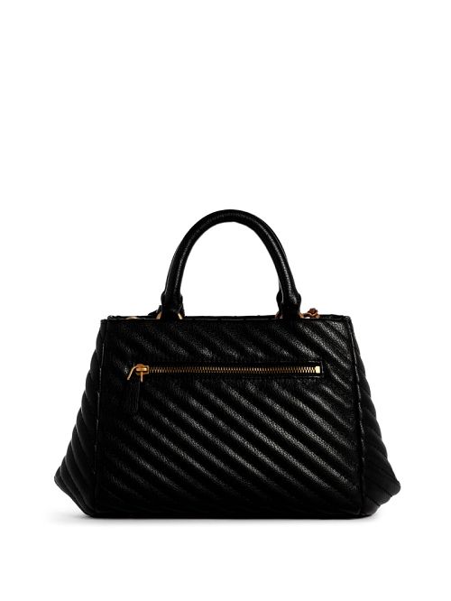 Guess Sela Small Girlfriend Satchel Zwart | GUESS-SN29200