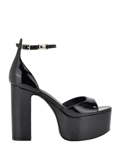 Guess Selima Platform Heels Zwart | GUESS-SN29784