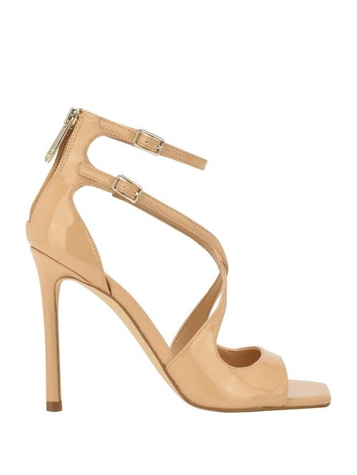 Guess Sella Strappy Stiletto Heels Beige | GUESS-SN29660
