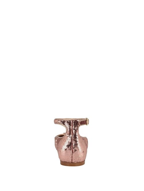 Guess Sequin Ankle Strap Ballet Flats Roze | GUESS-SN29886