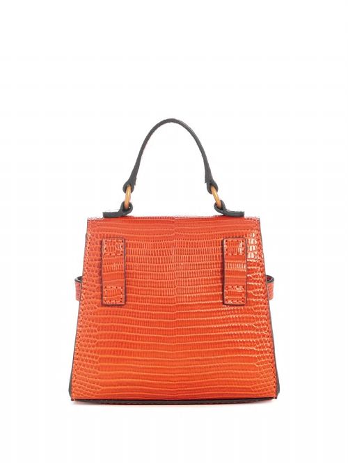 Guess Sestri Canvas Micro Mini Satchel Oranje | GUESS-SN29236