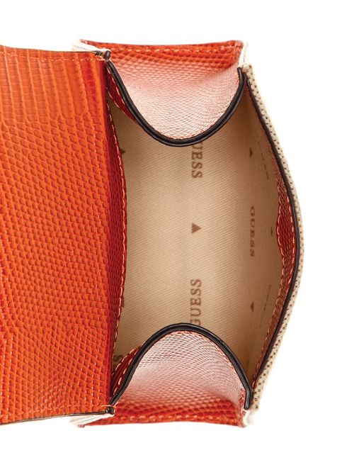 Guess Sestri Canvas Micro Mini Satchel Oranje | GUESS-SN29236