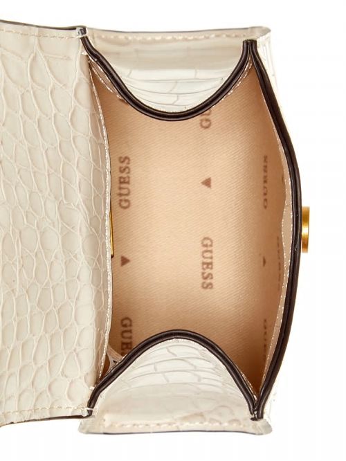 Guess Sestri Crocodile-Embossed Mini Crossbody Wit | GUESS-SN29010