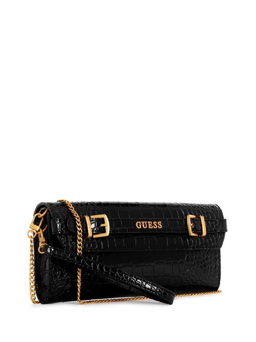 Guess Sestri Embossed Clutch Zwart | GUESS-SN28816