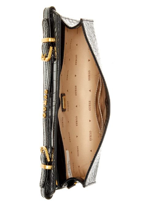 Guess Sestri Embossed Clutch Zwart | GUESS-SN28816