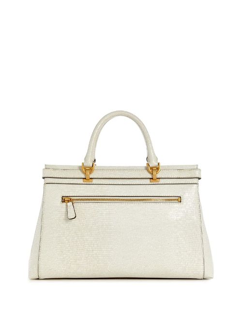 Guess Sestri Luxury Satchel Wit | GUESS-SN29209