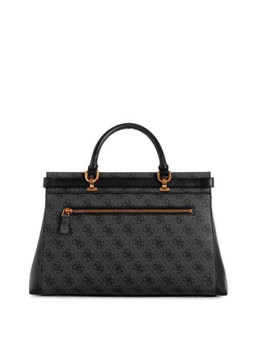 Guess Sestri Quattro G Luxury Satchel Zwart | GUESS-SN28750