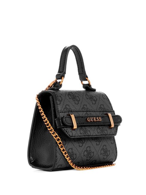 Guess Sestri Quattro G Micro Mini Satchel Zwart | GUESS-SN29270