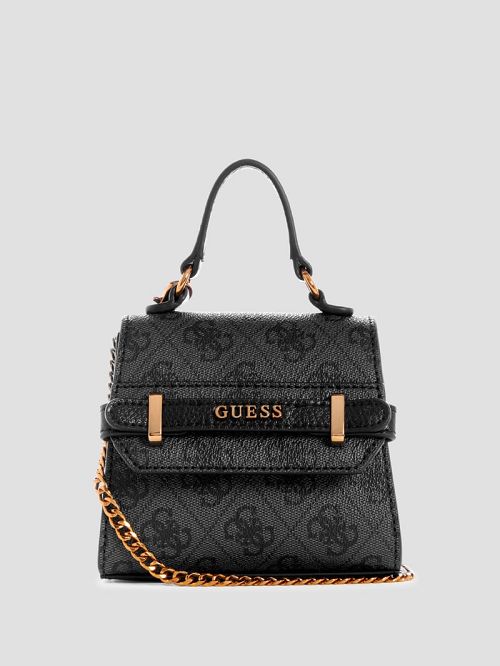 Guess Sestri Quattro G Micro Mini Satchel Zwart | GUESS-SN29270