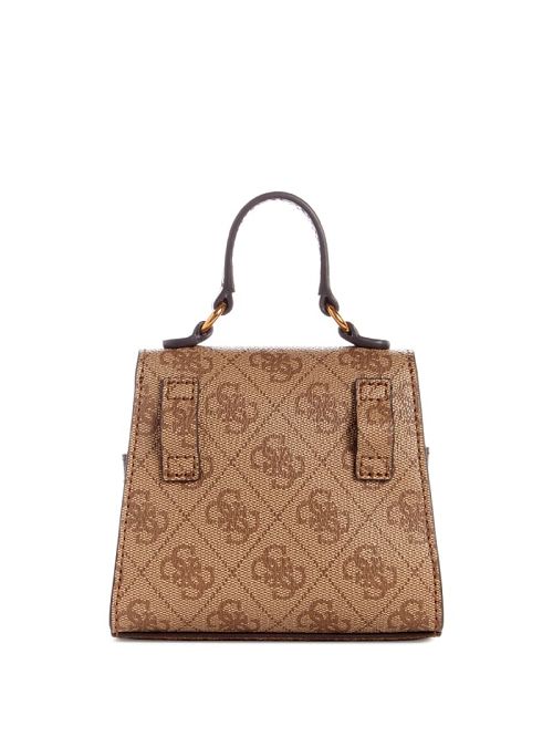 Guess Sestri Quattro G Micro Mini Satchel Bruin | GUESS-SN29313