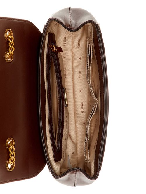 Guess Sestri Zebra Convertible Crossbody Bruin | GUESS-SN29163