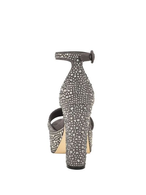 Guess Setone Rhinestone Platform Heels Beige | GUESS-SN29819