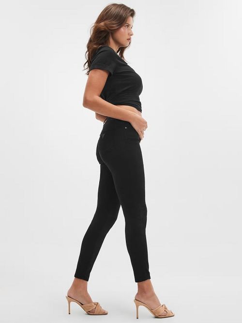 Guess Sexy Curve Mid-Rise Skinny Jeans Zwart | GUESS-SN26600