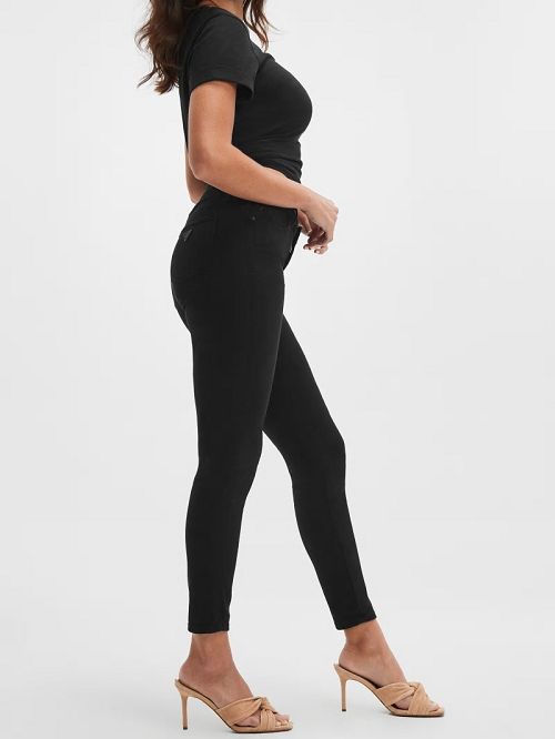 Guess Sexy Curve Mid-Rise Skinny Jeans Zwart | GUESS-SN26600