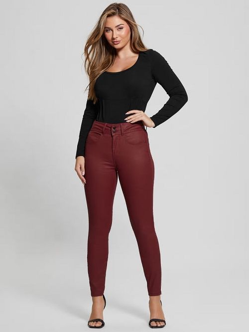 Guess Shape Up High-Rise Skinny Jeans Rood | GUESS-SN26574