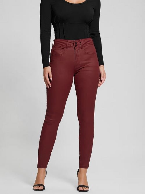 Guess Shape Up High-Rise Skinny Jeans Rood | GUESS-SN26574