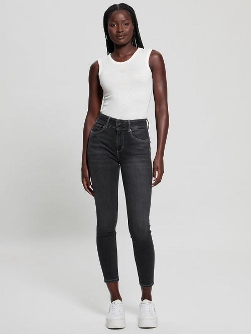 Guess Shape Up Skinny Denim Jeans Zwart | GUESS-SN26567