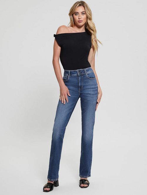Guess Shape Up Straight Denim Jeans Blauw | GUESS-SN26641