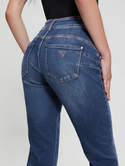 Guess Shape Up Straight Denim Jeans Blauw | GUESS-SN26641