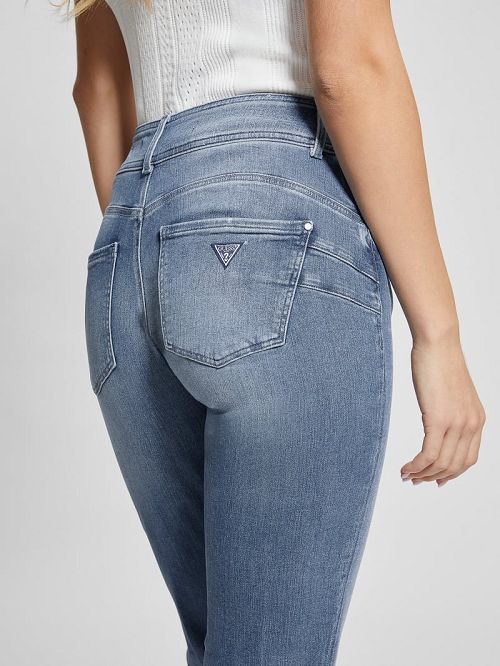 Guess Shape Up Straight Jeans Blauw | GUESS-SN26590