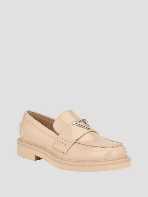 Guess Shatha Triangle Loafers Beige | GUESS-SN29876