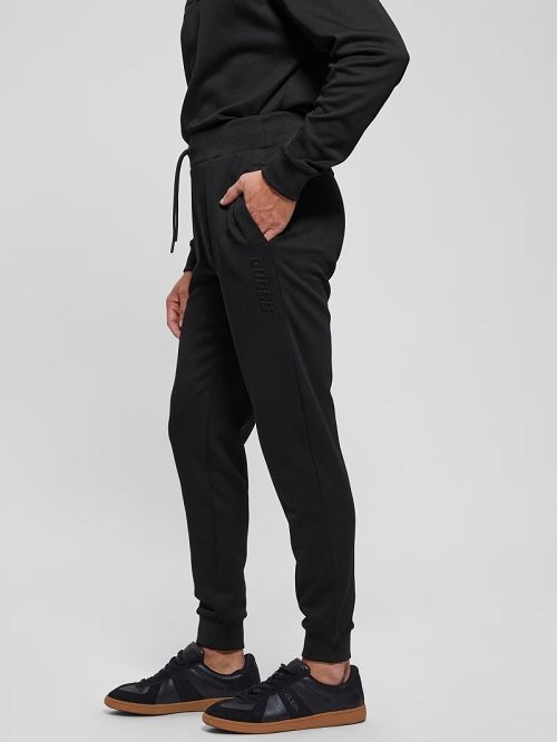 Guess Sheen Cuffed Pants Zwart | GUESS-SN31591