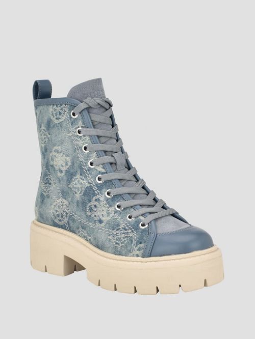 Guess Shutter Denim Peony Utility Boots Blauw | GUESS-SN29927