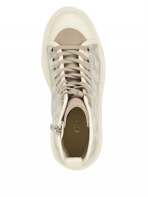 Guess Shutter Peony Utility Boots Beige | GUESS-SN29944