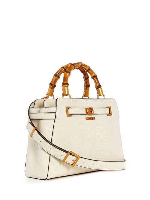 Guess Sibel Bamboo Handle Satchel Wit | GUESS-SN29330