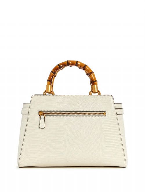 Guess Sibel Bamboo Handle Satchel Wit | GUESS-SN29330