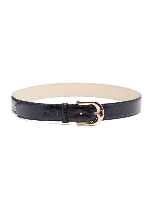 Guess Sibel Textured Belt Zwart | GUESS-SN30220