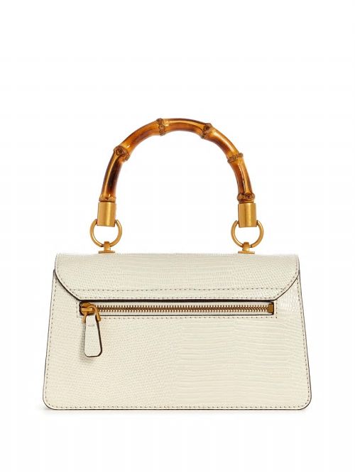 Guess Sibel Top-Handle Flap Bag Wit | GUESS-SN29031
