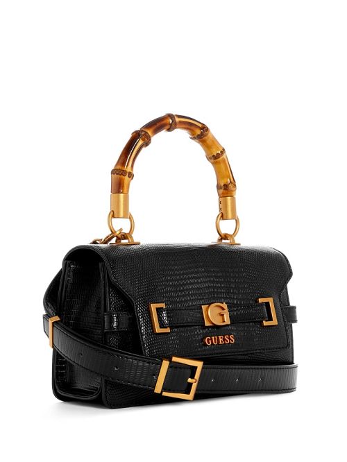 Guess Sibel Top-Handle Flap Bag Zwart | GUESS-SN28679