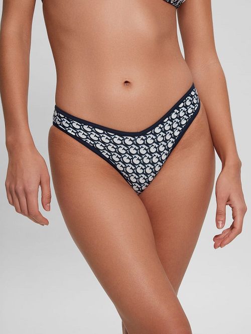 Guess Signature Brazilian Bikini Bottoms Blauw | GUESS-SN28494