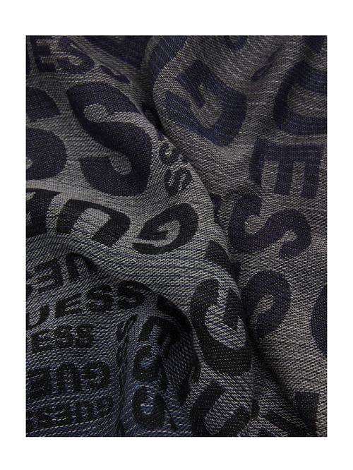 Guess Signature Script Scarf Blauw | GUESS-SN31856