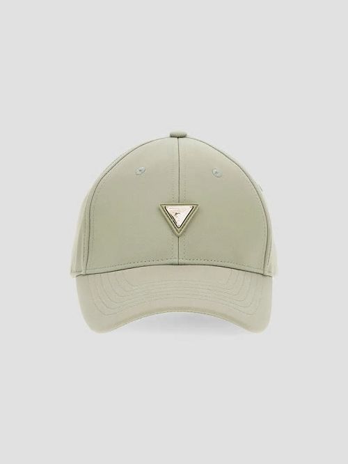 Guess Signature Triangle Baseball Hat Groen | GUESS-SN30177