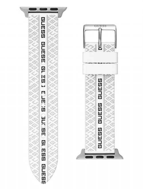 Guess Signature White Silicone 38-40 mm Band for Apple Watch® Wit | GUESS-SN30007