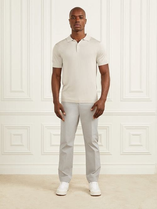Guess Silk Polo Grijs | GUESS-SN31184