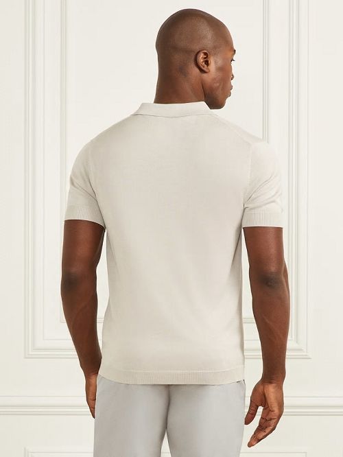 Guess Silk Polo Grijs | GUESS-SN31184