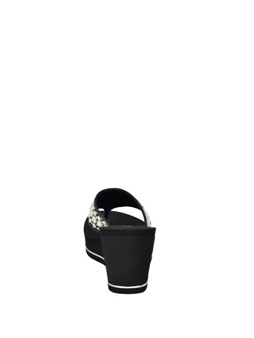 Guess Silus Pearl Wedge Sandals Zwart | GUESS-SN29710
