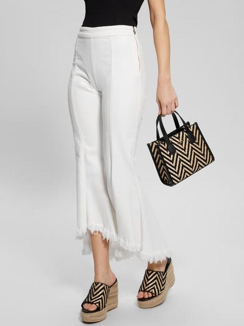 Guess Silvana Chevron Mini Tote Zwart | GUESS-SN28870